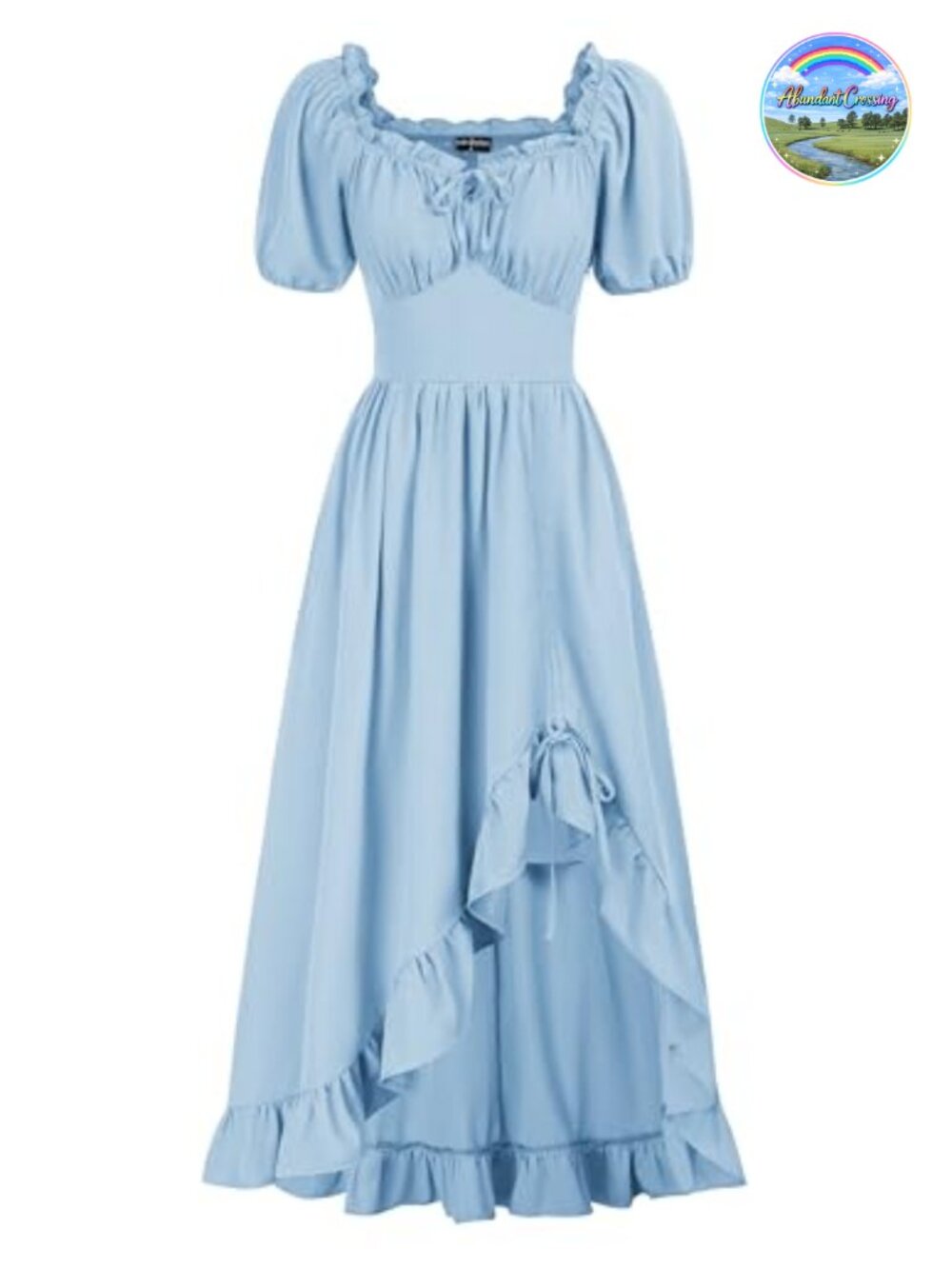 Renaissance Corset Dress Victorian High Low Costume